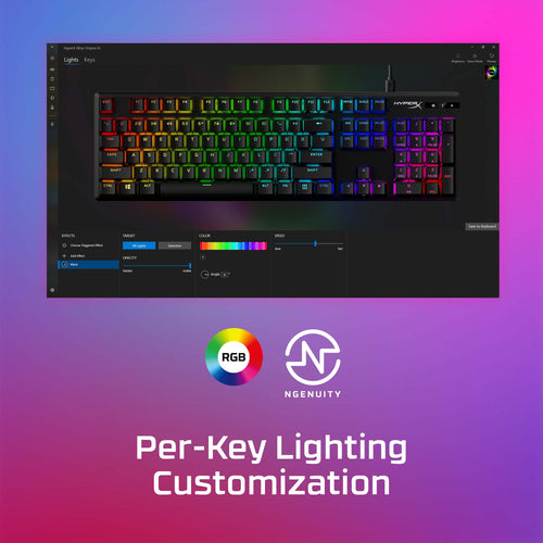 HyperX Alloy Origins PBT HX Red - Mechanical Gaming Keyboard HyperX Alloy Origins PBT HX Red - Mechanical Gaming Keyboard
